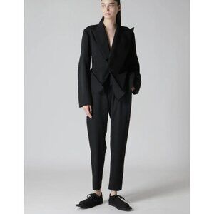 Y’s Yohji Yamamoto Black Wool Cropped Pants Women’s Size 2 Made in Japan